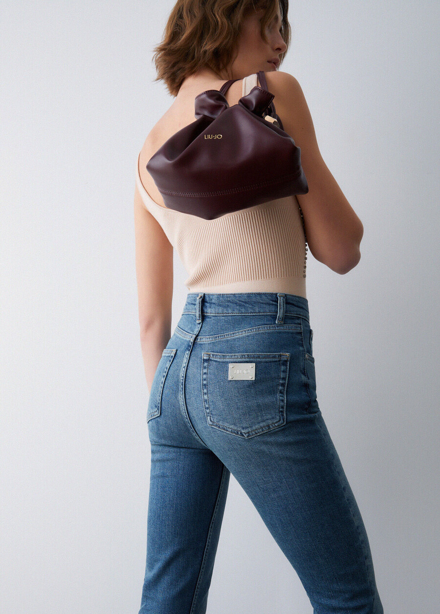 jean slim taille haute