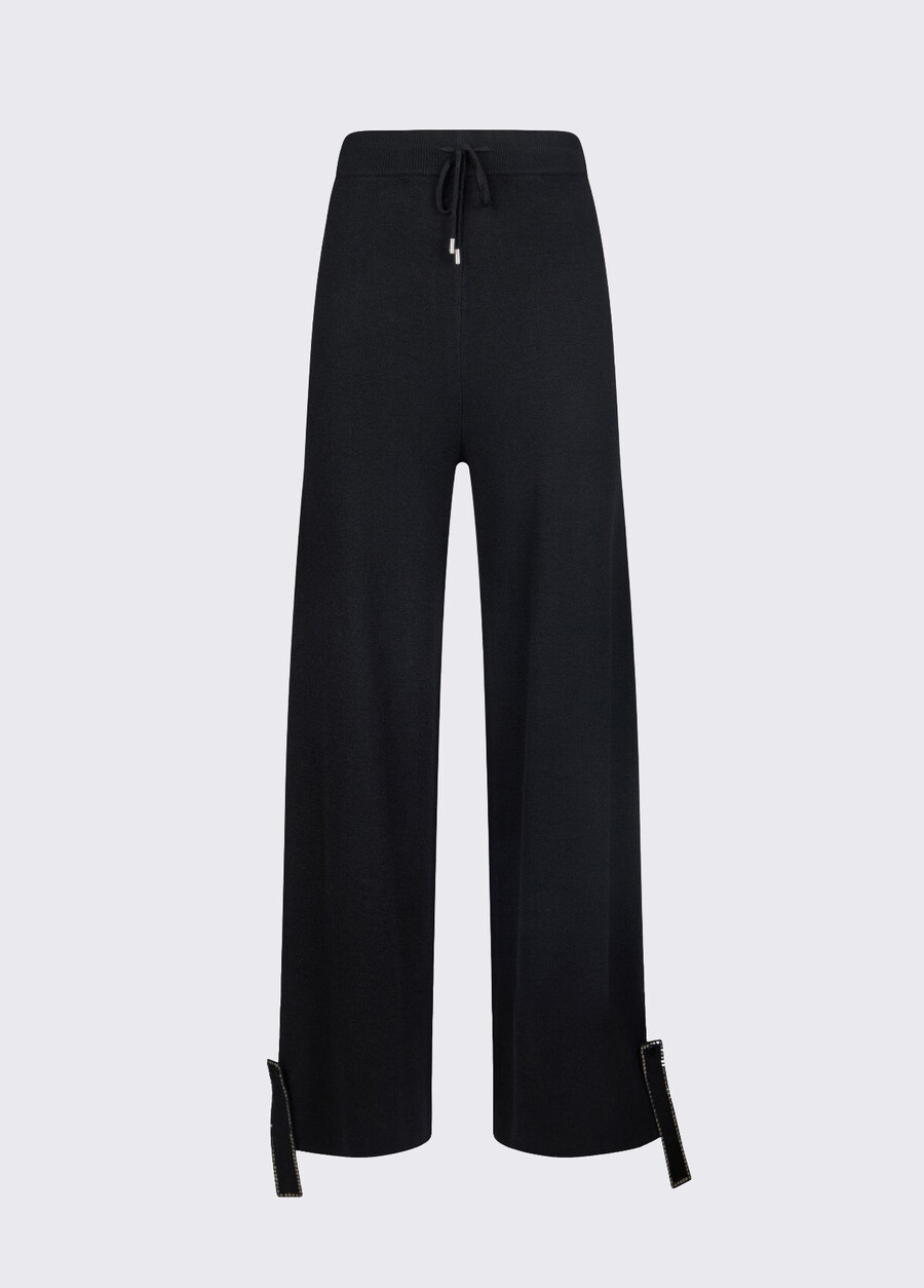 pantalon tricoté avec perles