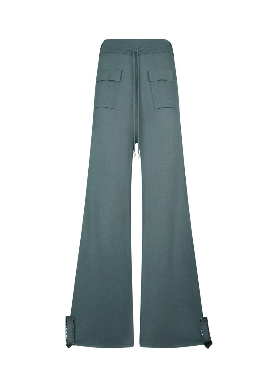 pantalon tricoté avec perles