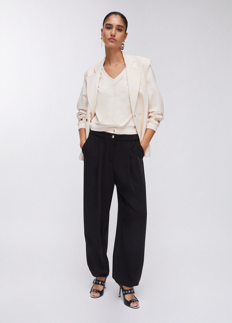 pantalon à double ceinture