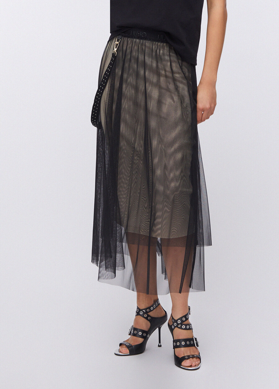 jupe longue en tulle