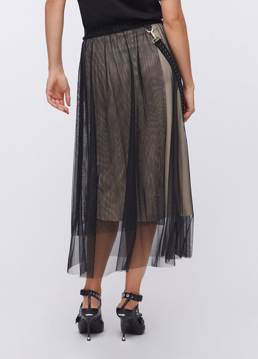 jupe longue en tulle