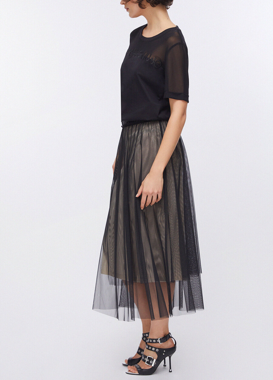 jupe longue en tulle