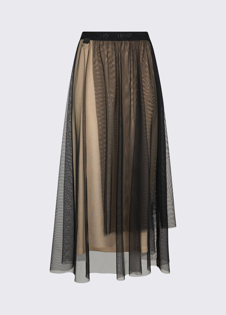 jupe longue en tulle