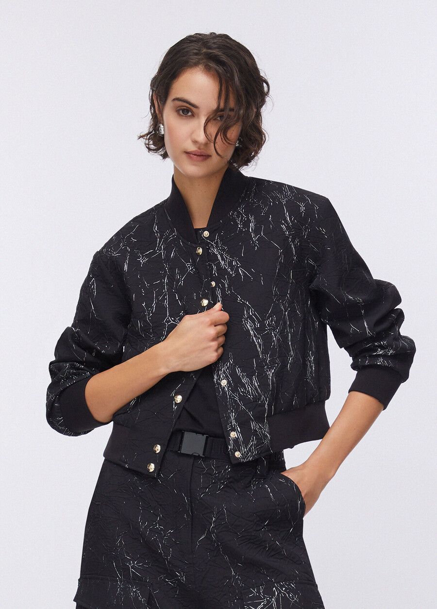 bomber à effet froissé