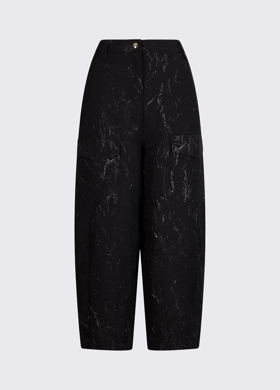 pantalon à effet froissé