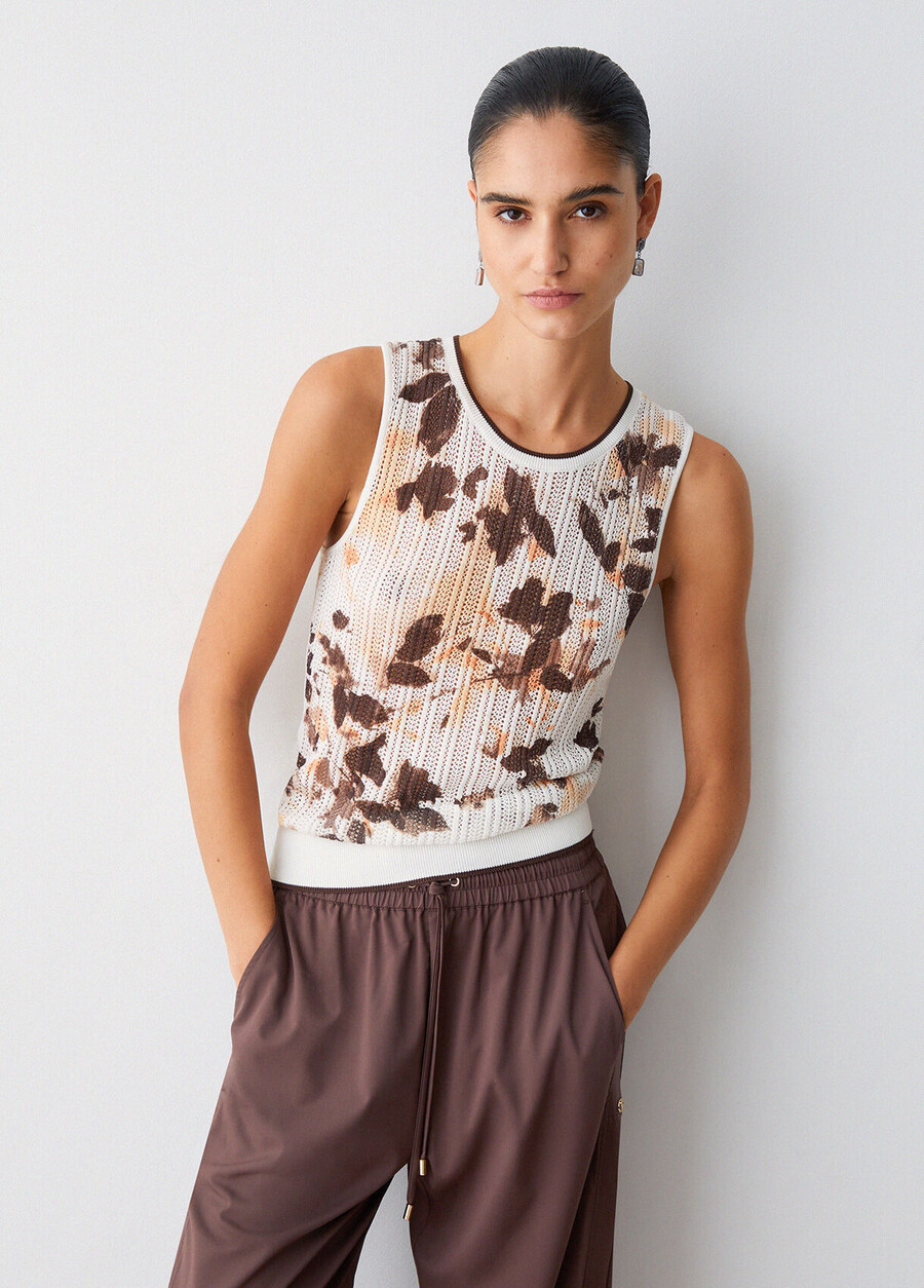pantalon avec détails fendus