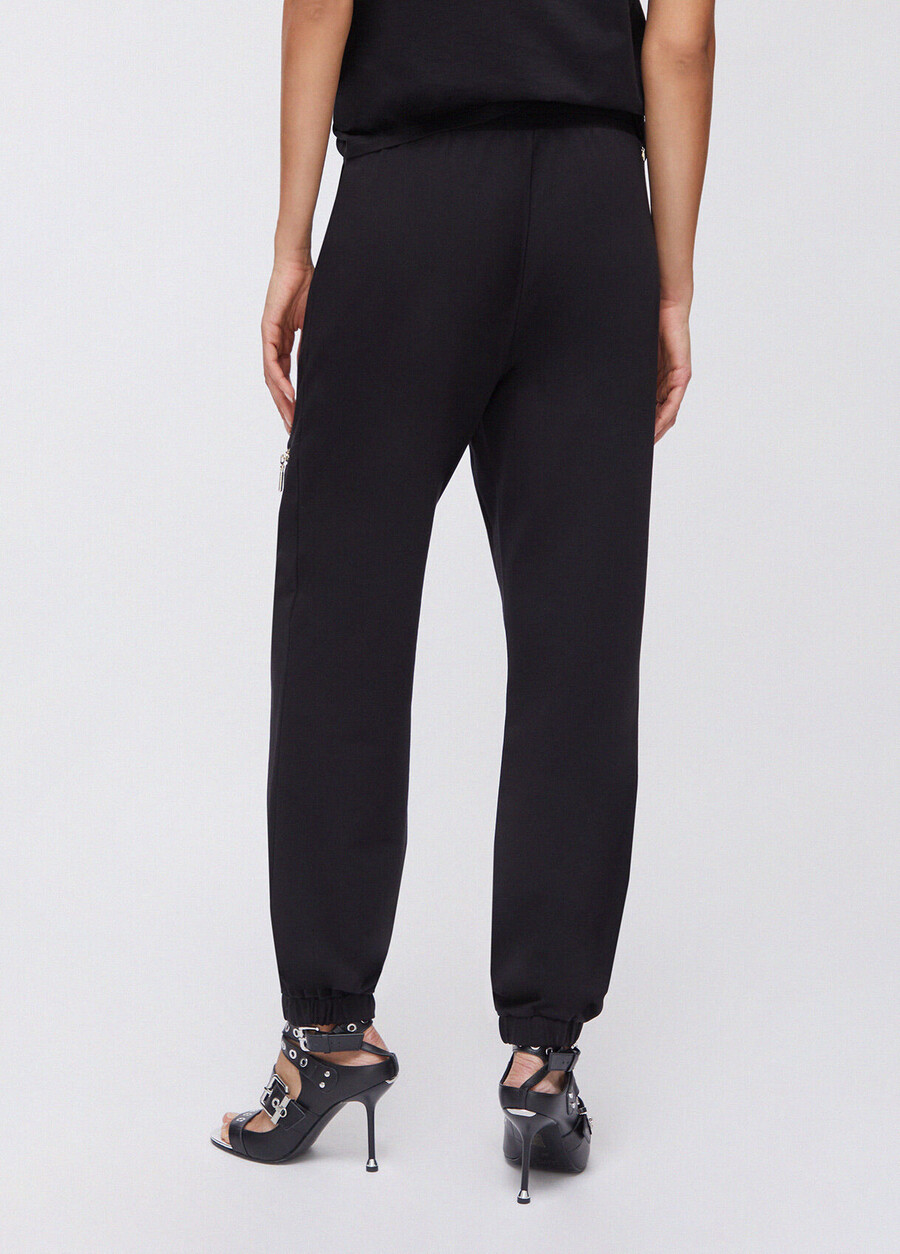pantalon en peluche avec fermeture éclair