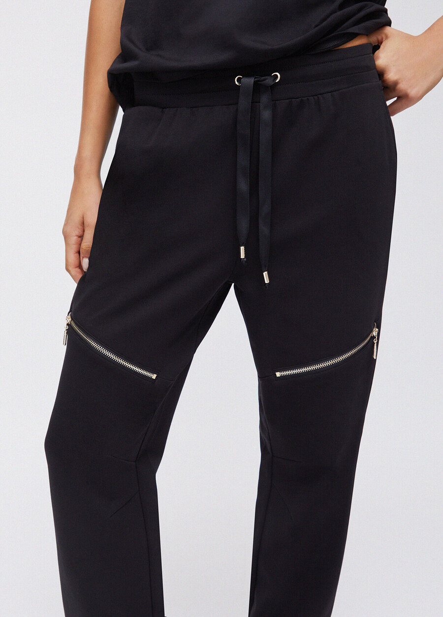pantalon en peluche avec fermeture éclair