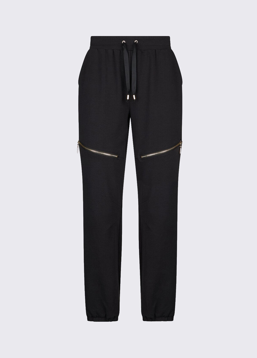 pantalon en peluche avec fermeture éclair