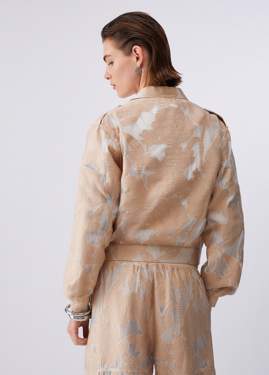 veste en organza jacquard