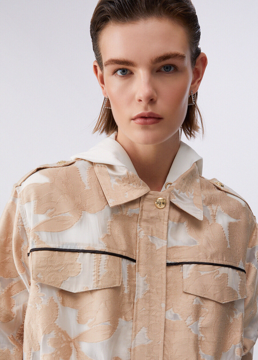 veste en organza jacquard