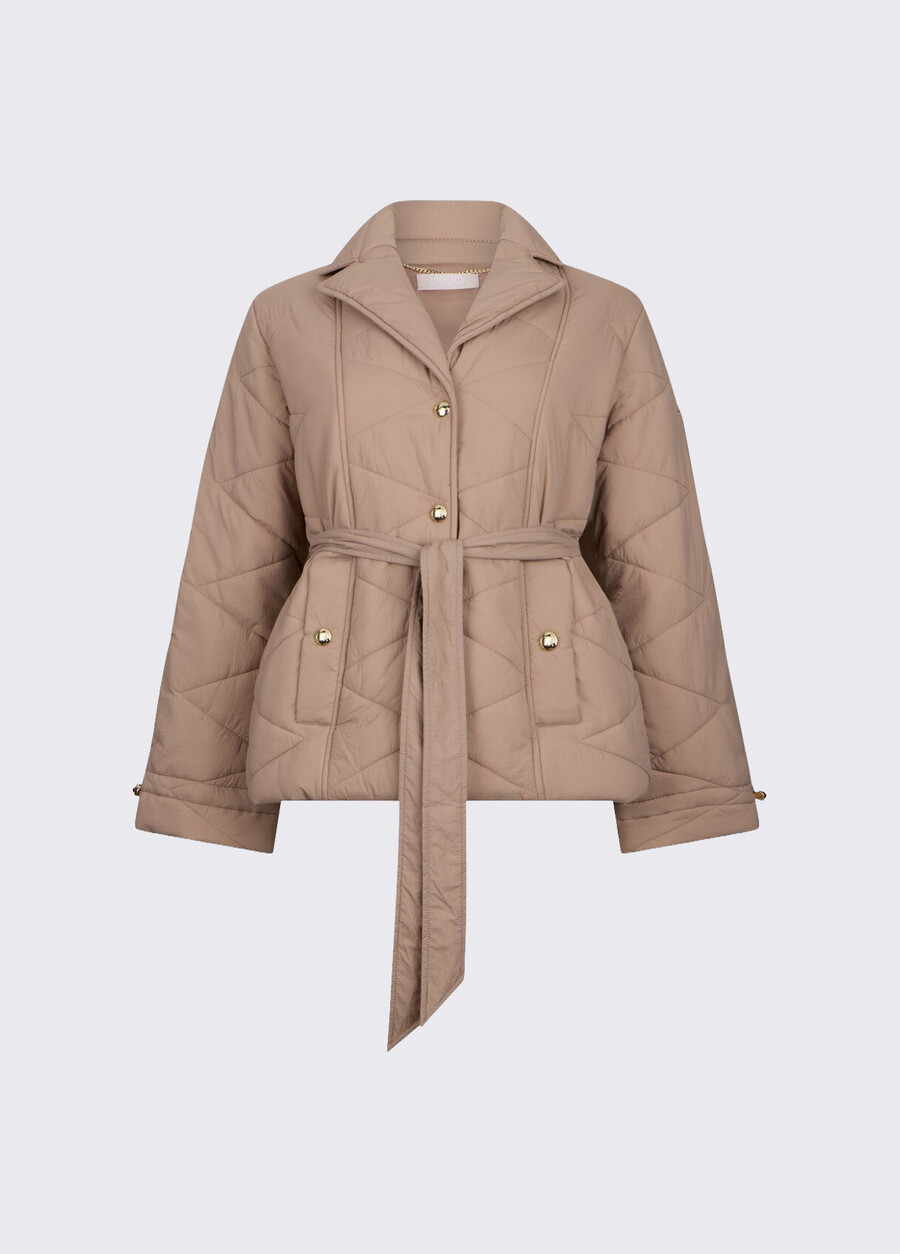veste matelassée avec ceinture