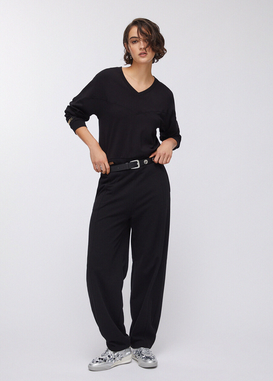 sweat-shirt avec détails de chaîne
