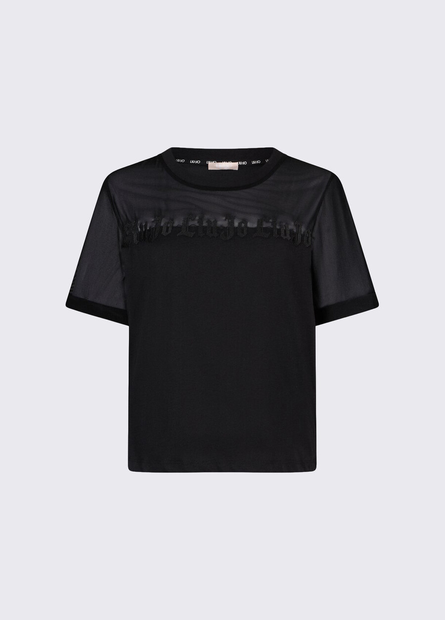 t-shirt en jersey et maille