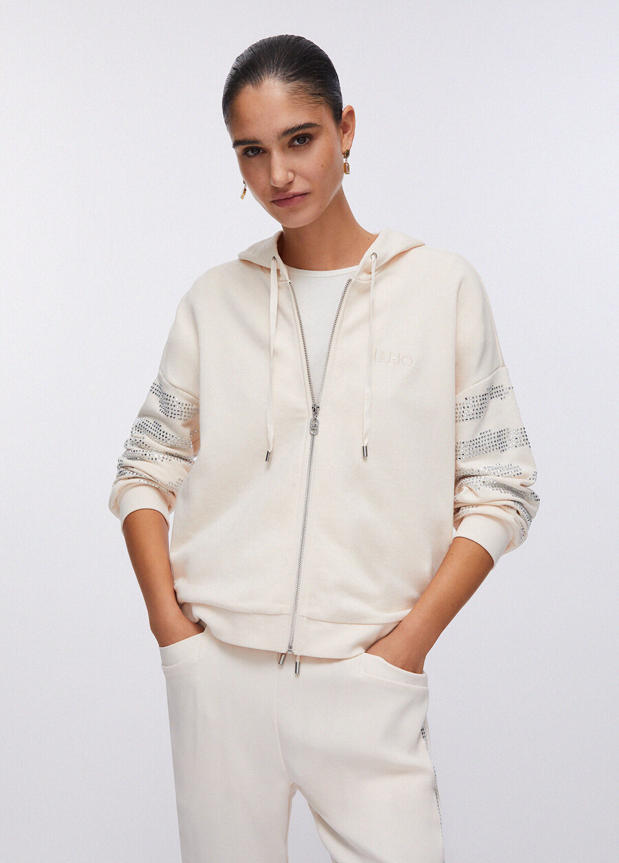 sweat à capuche zippé