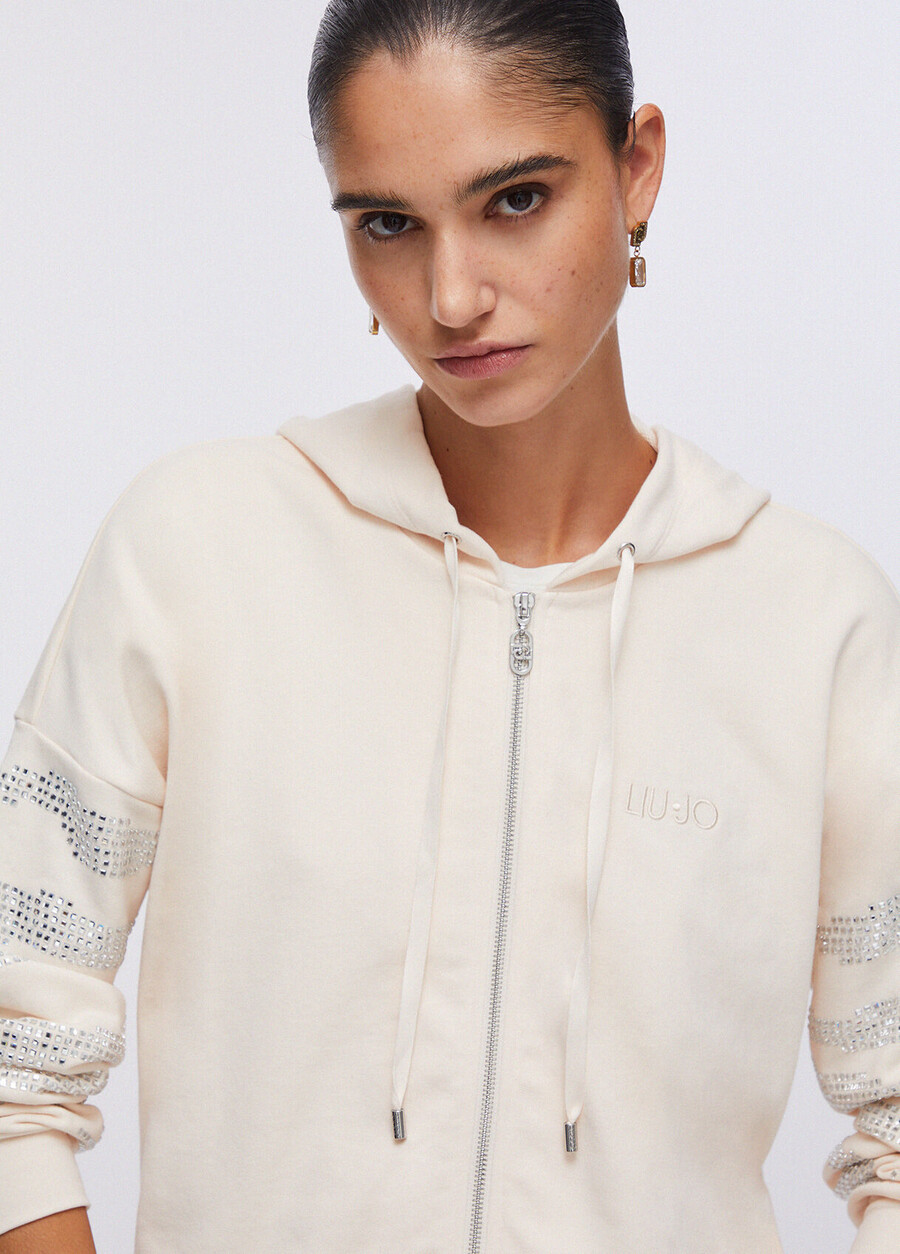 sweat à capuche zippé