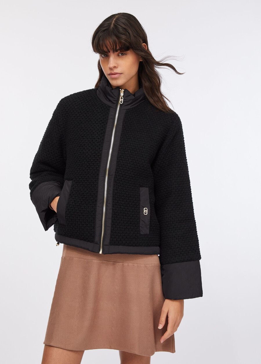 veste matelassée en nylon et maille