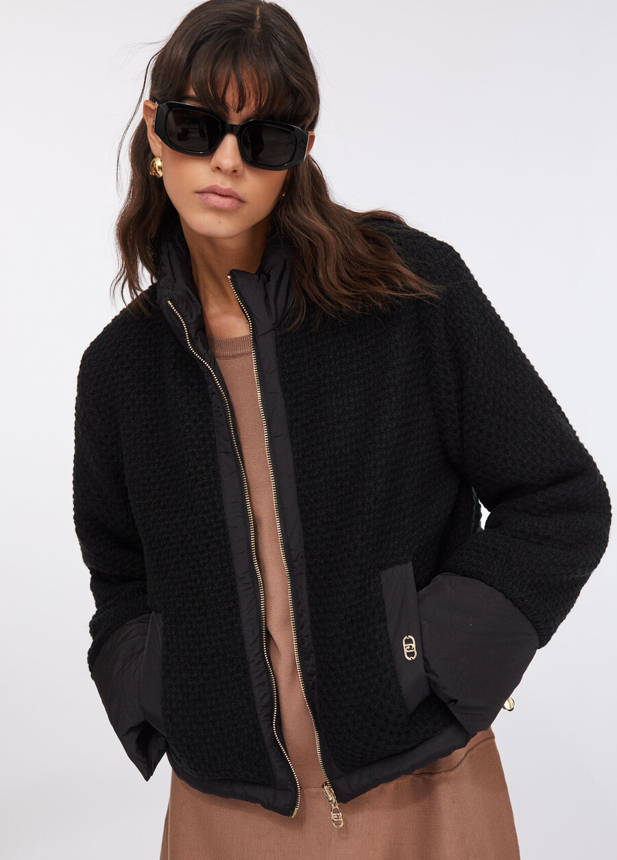 veste matelassée en nylon et maille