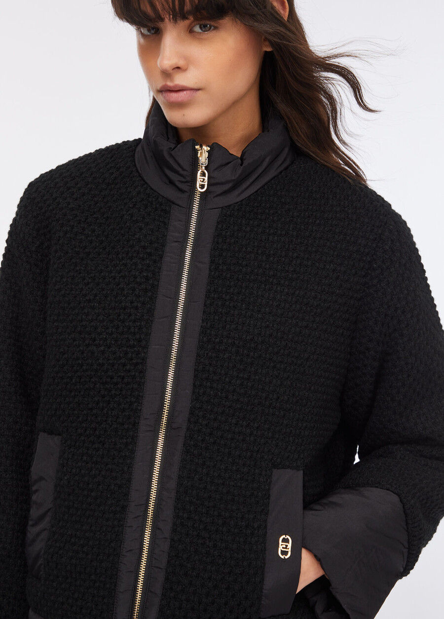 veste matelassée en nylon et maille