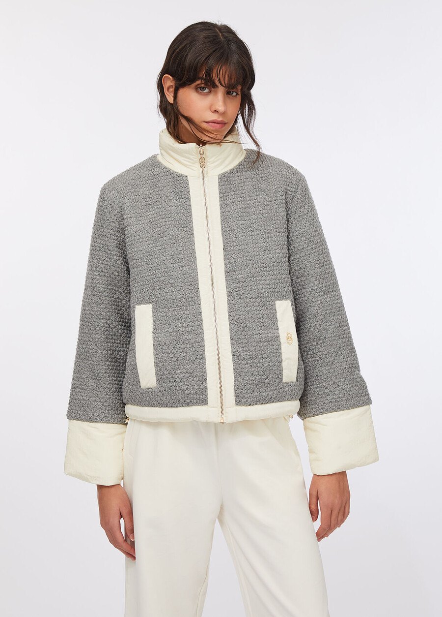 veste matelassée en nylon et maille