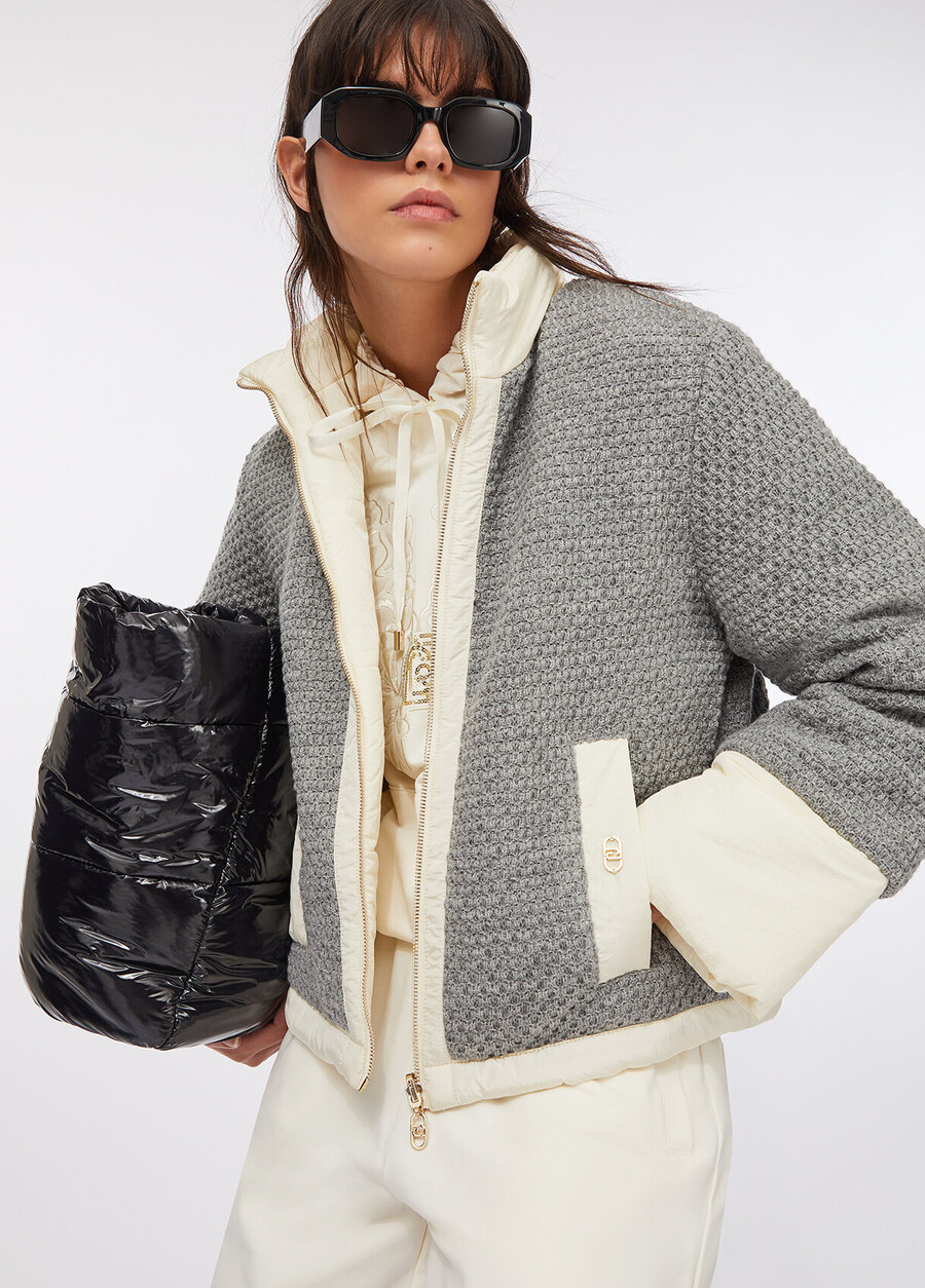 veste matelassée en nylon et maille