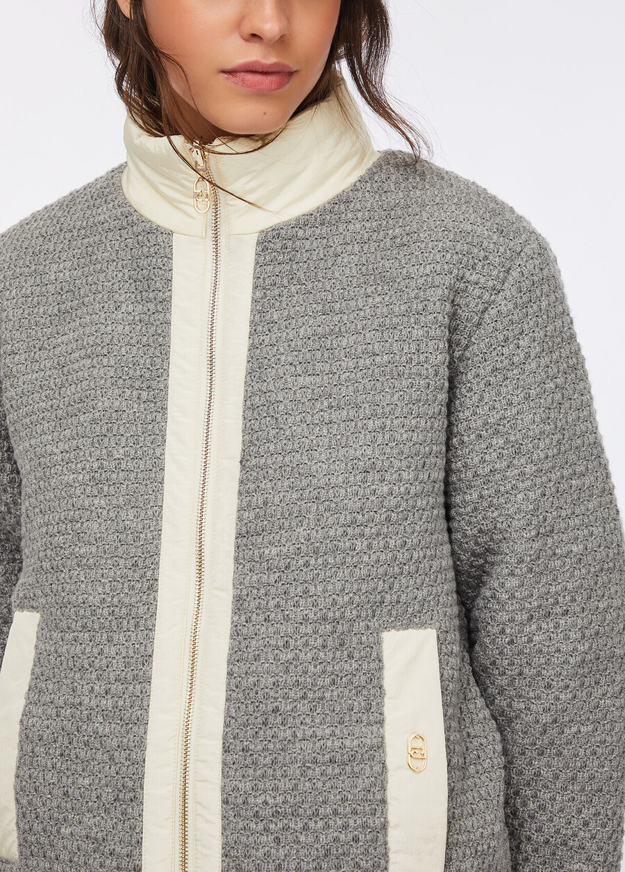veste matelassée en nylon et maille
