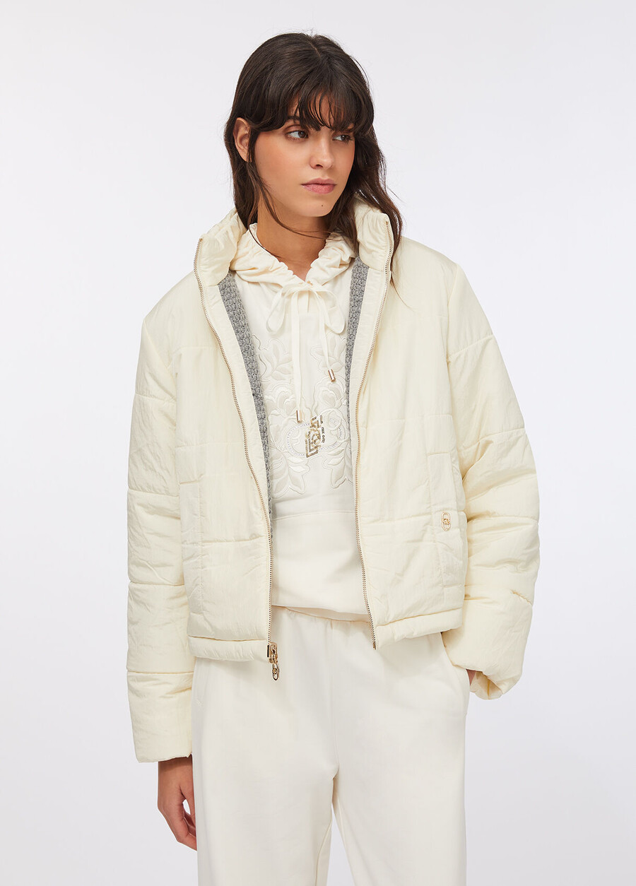 veste matelassée en nylon et maille