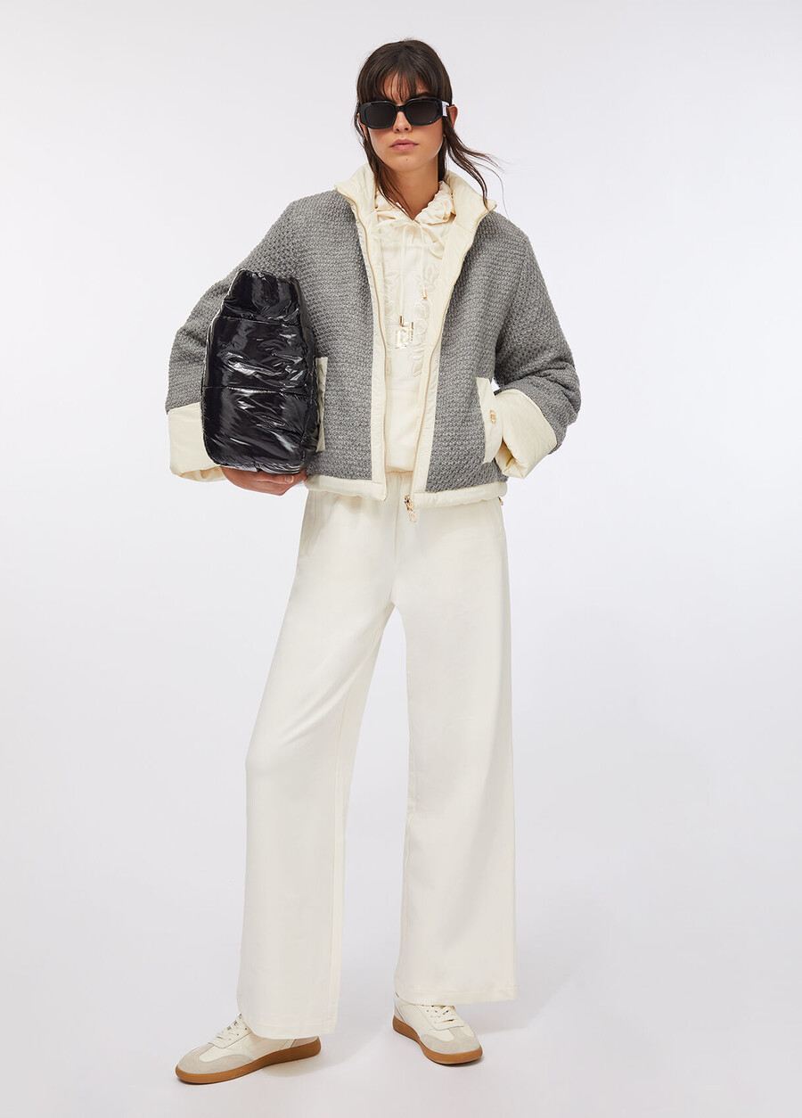 veste matelassée en nylon et maille