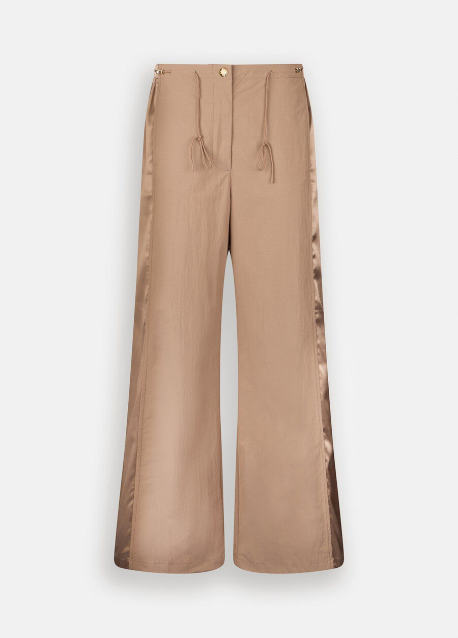 pantalon de jogging en nylon et satin