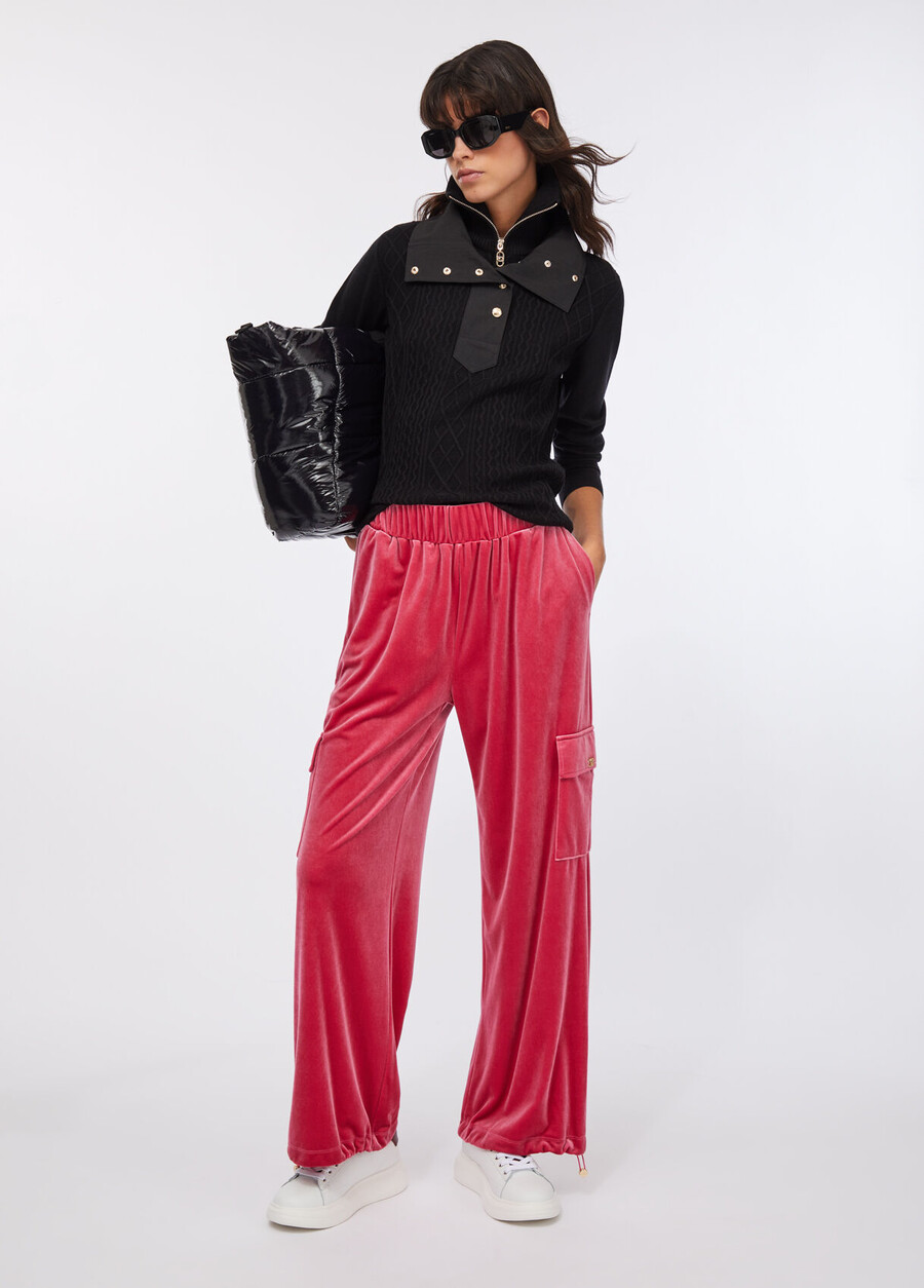 pantalon de jogging en chenille
