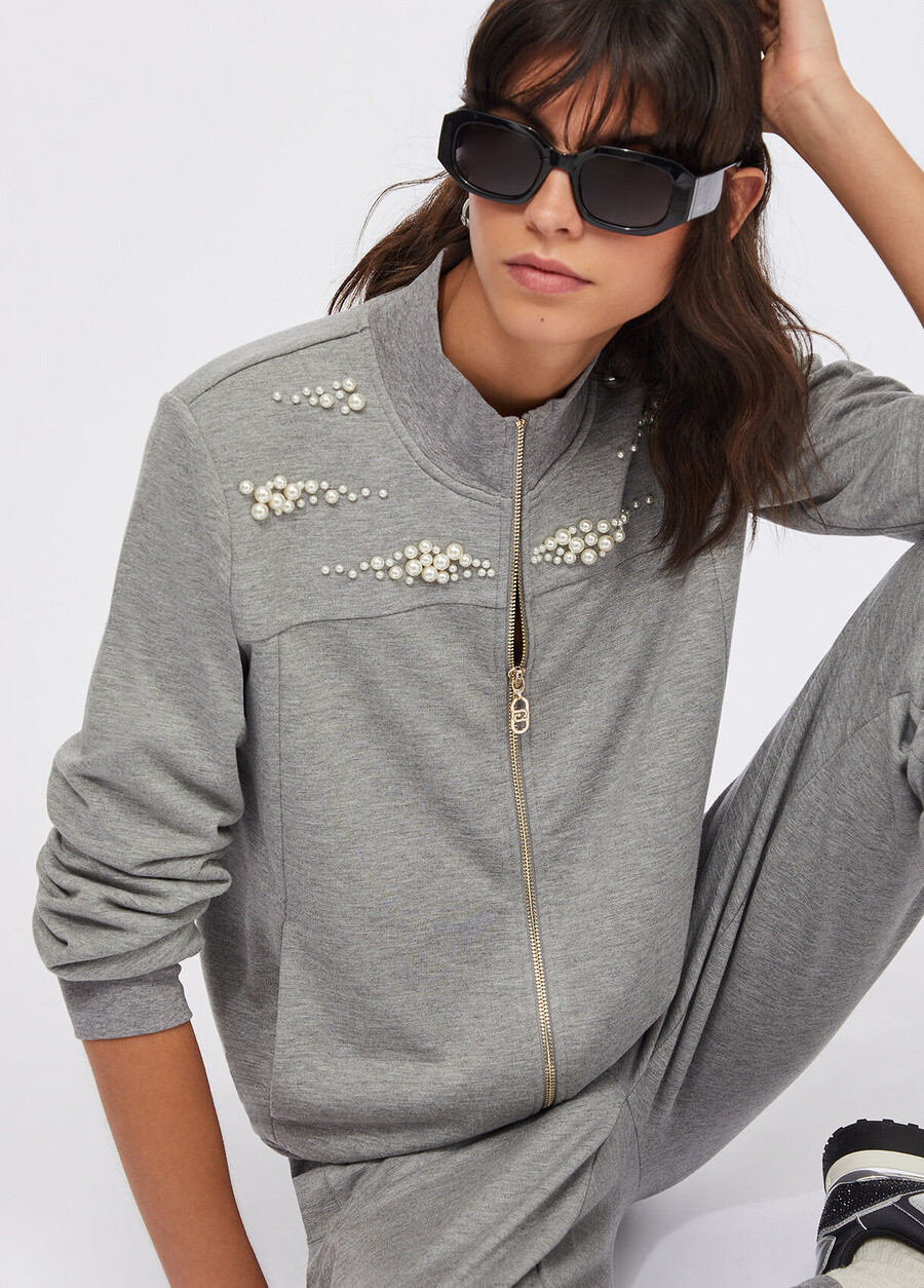 sweat-shirt zippé