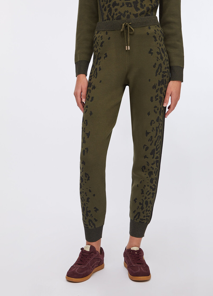 pantalon à imprimé animal