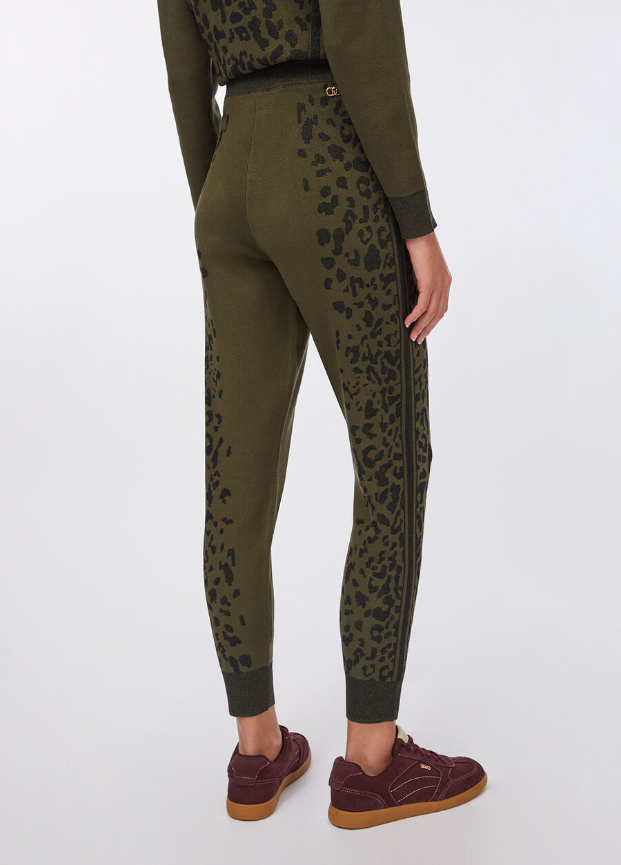 pantalon à imprimé animal