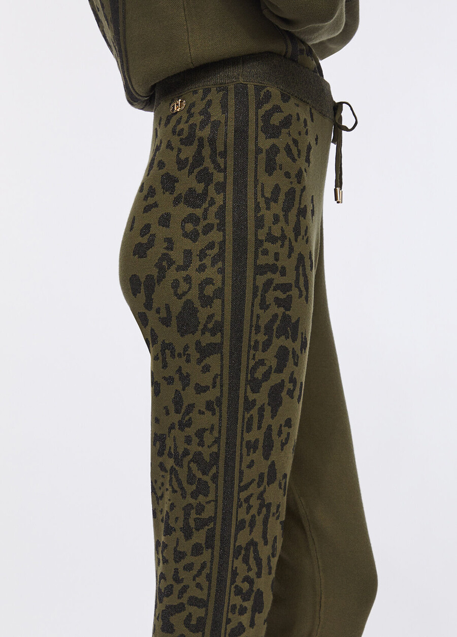 pantalon à imprimé animal