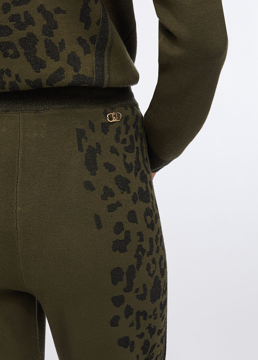 pantalon à imprimé animal