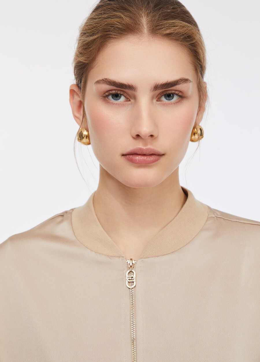 blouson aviateur en satin