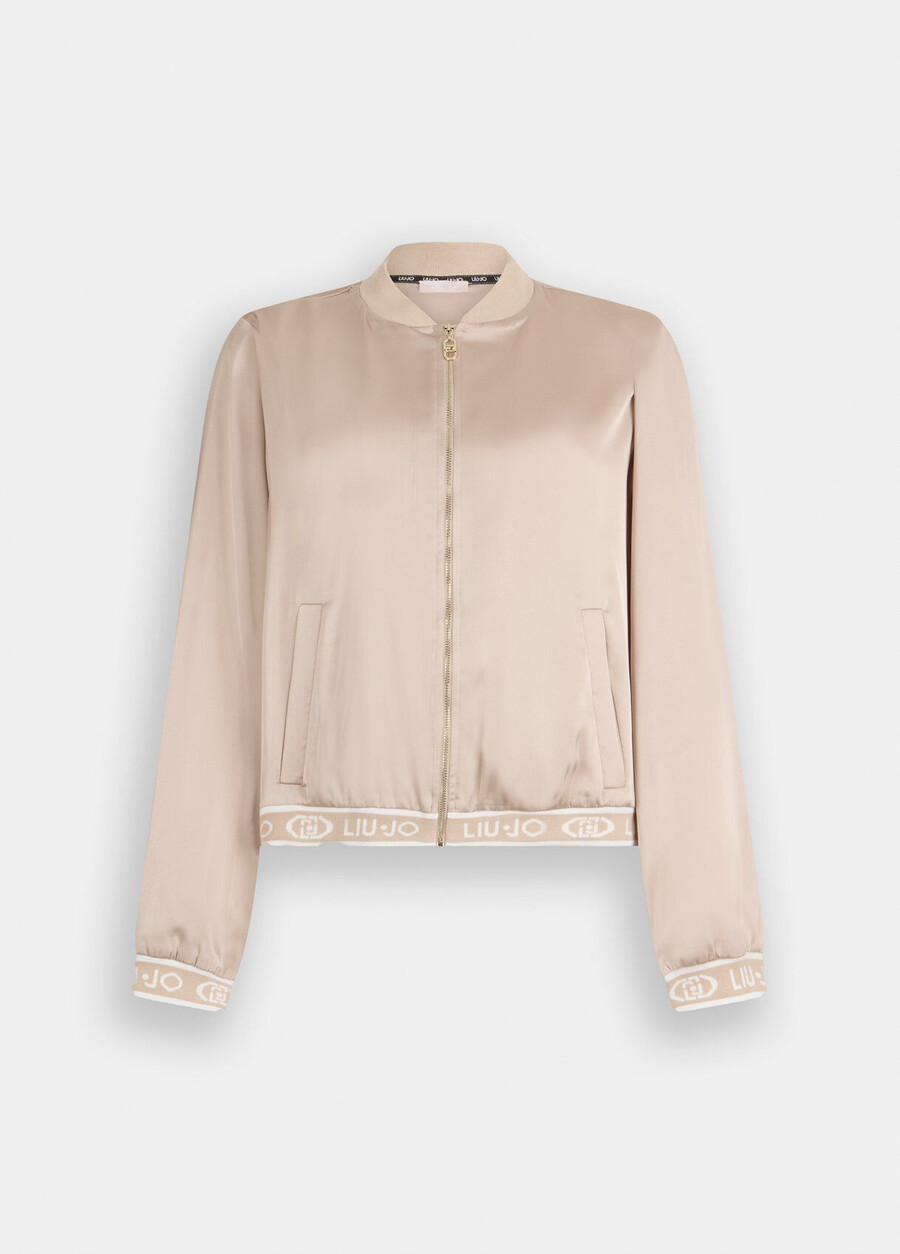 blouson aviateur en satin
