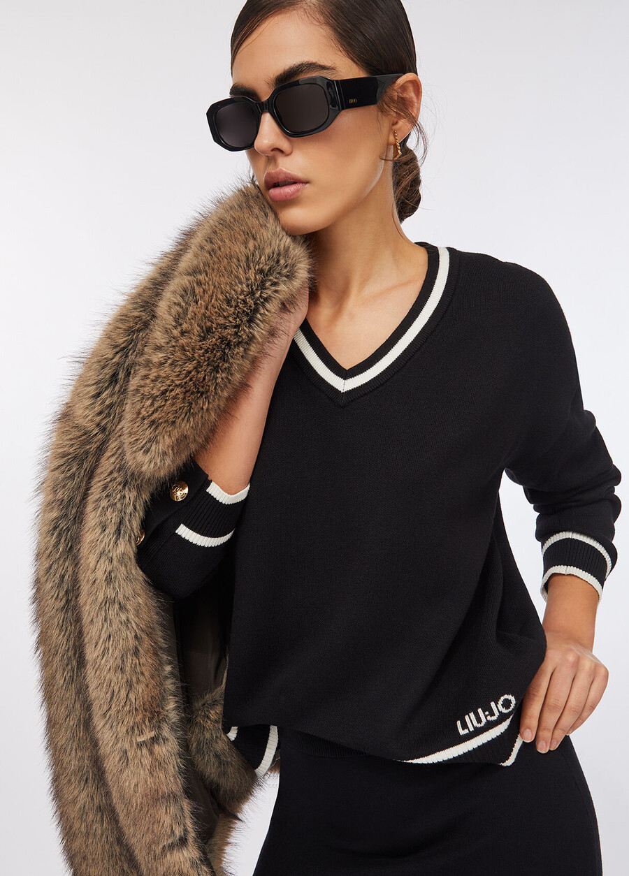 pull en mélange de soie