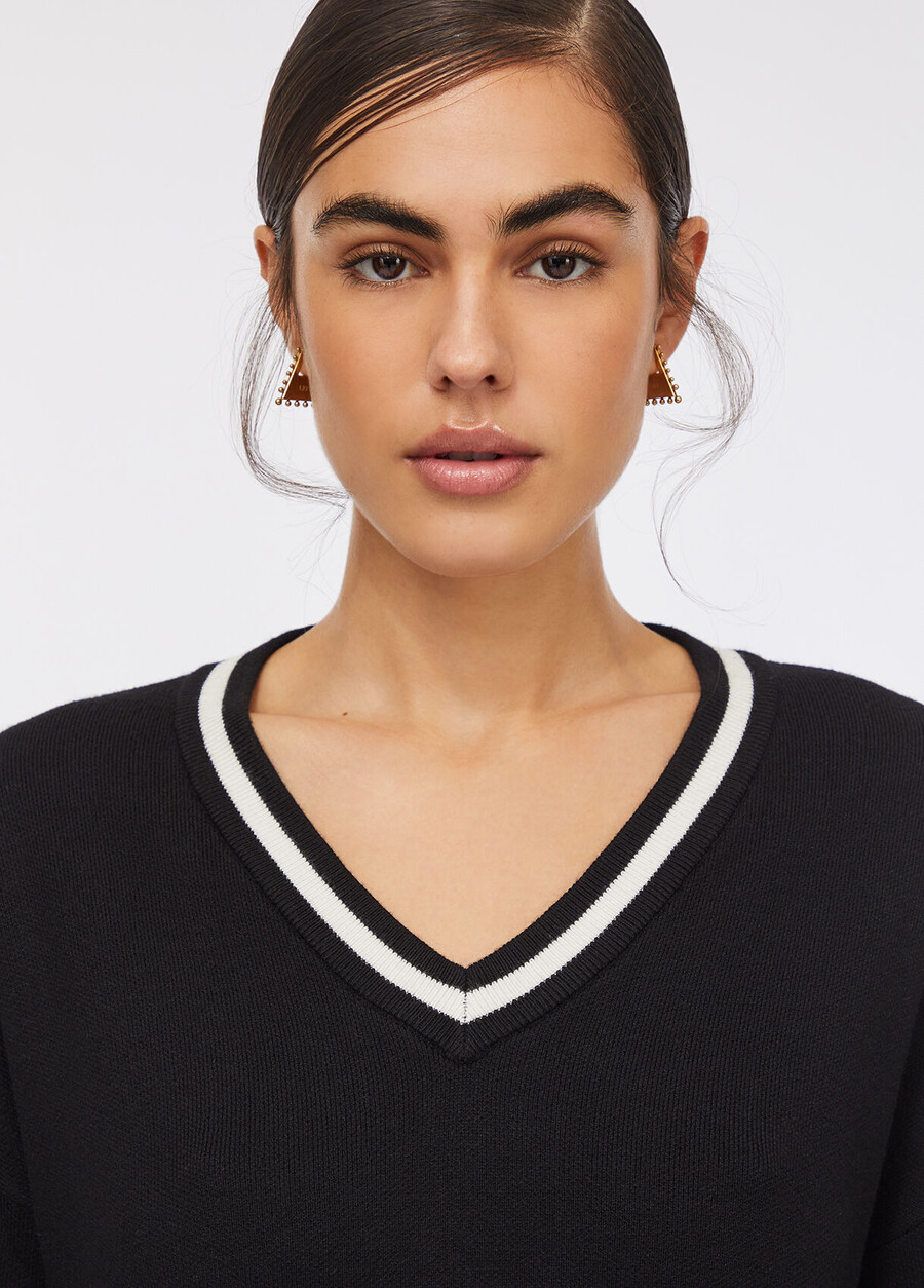 pull en mélange de soie