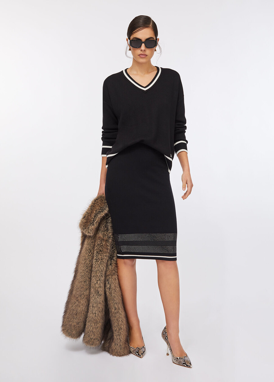 pull en mélange de soie