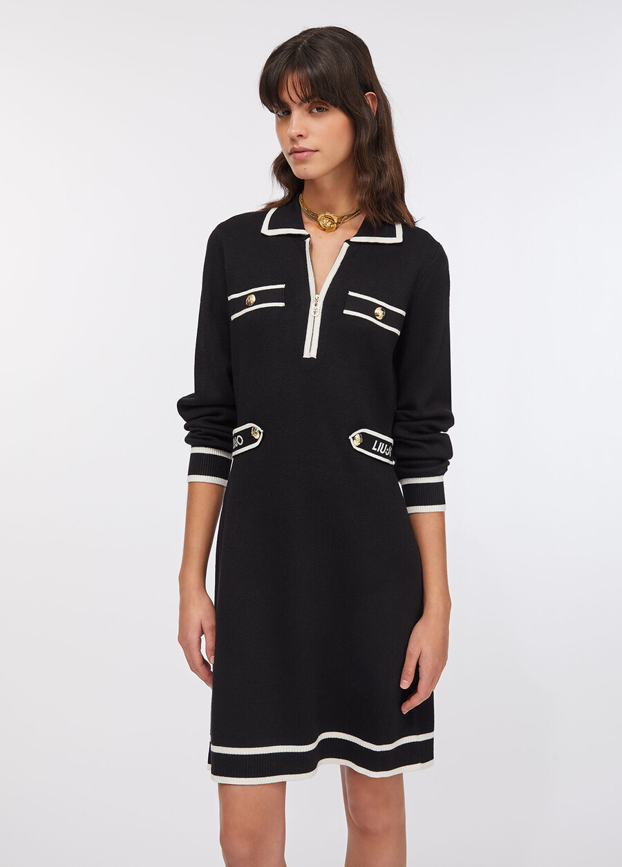 robe en maille mélangée de soie