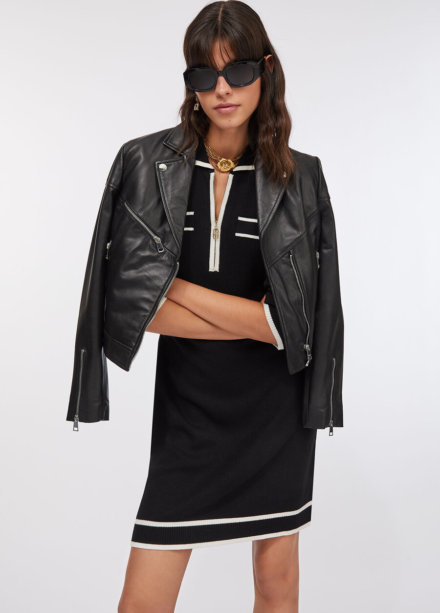 robe en maille mélangée de soie