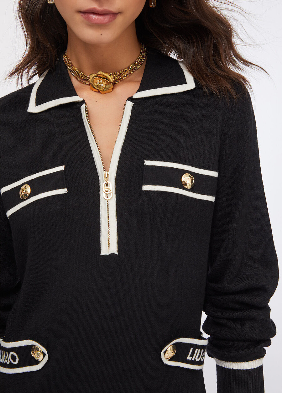 robe en maille mélangée de soie