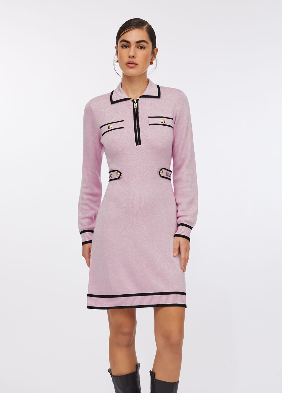 robe en maille mélangée de soie