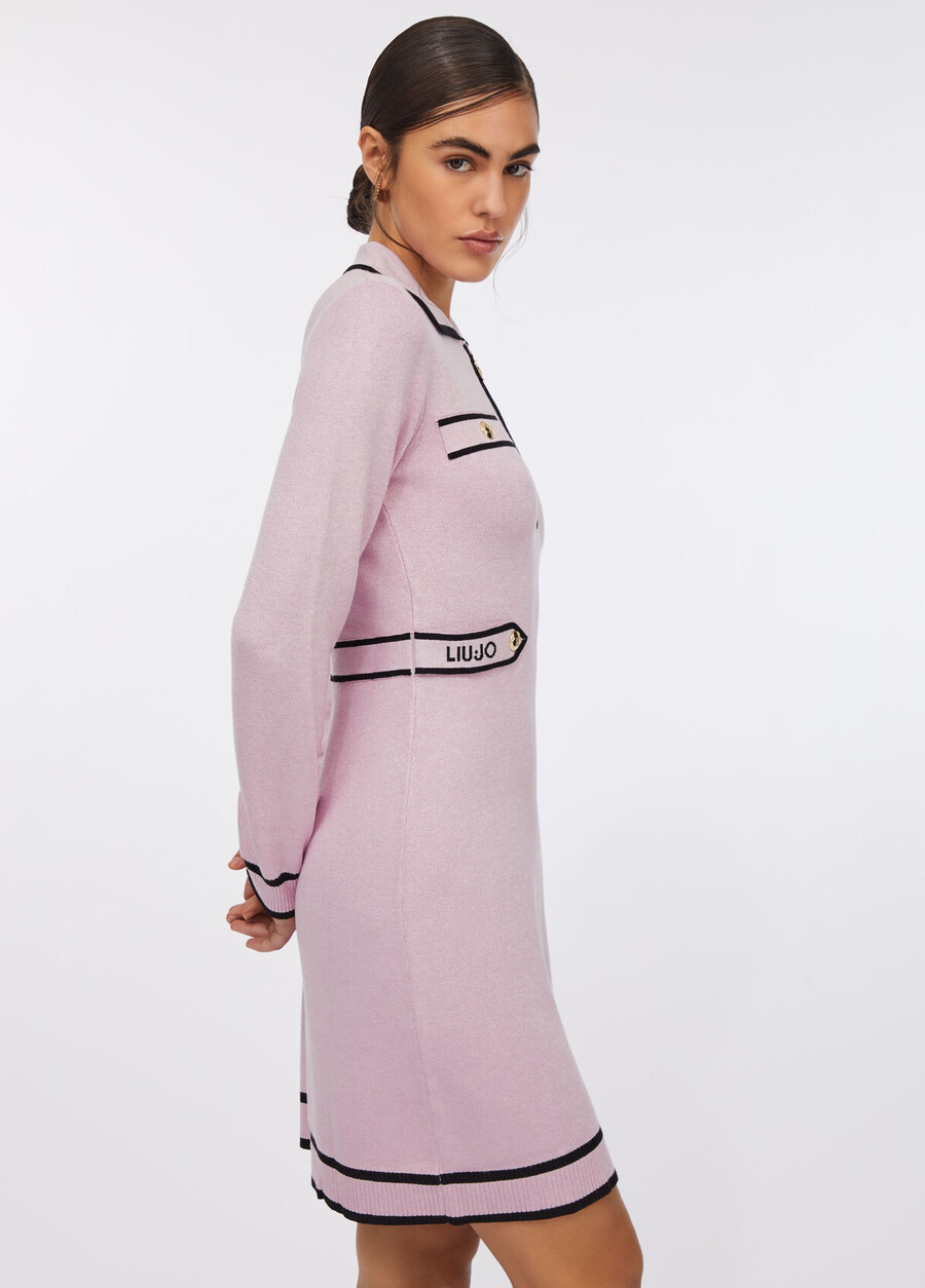 robe en maille mélangée de soie