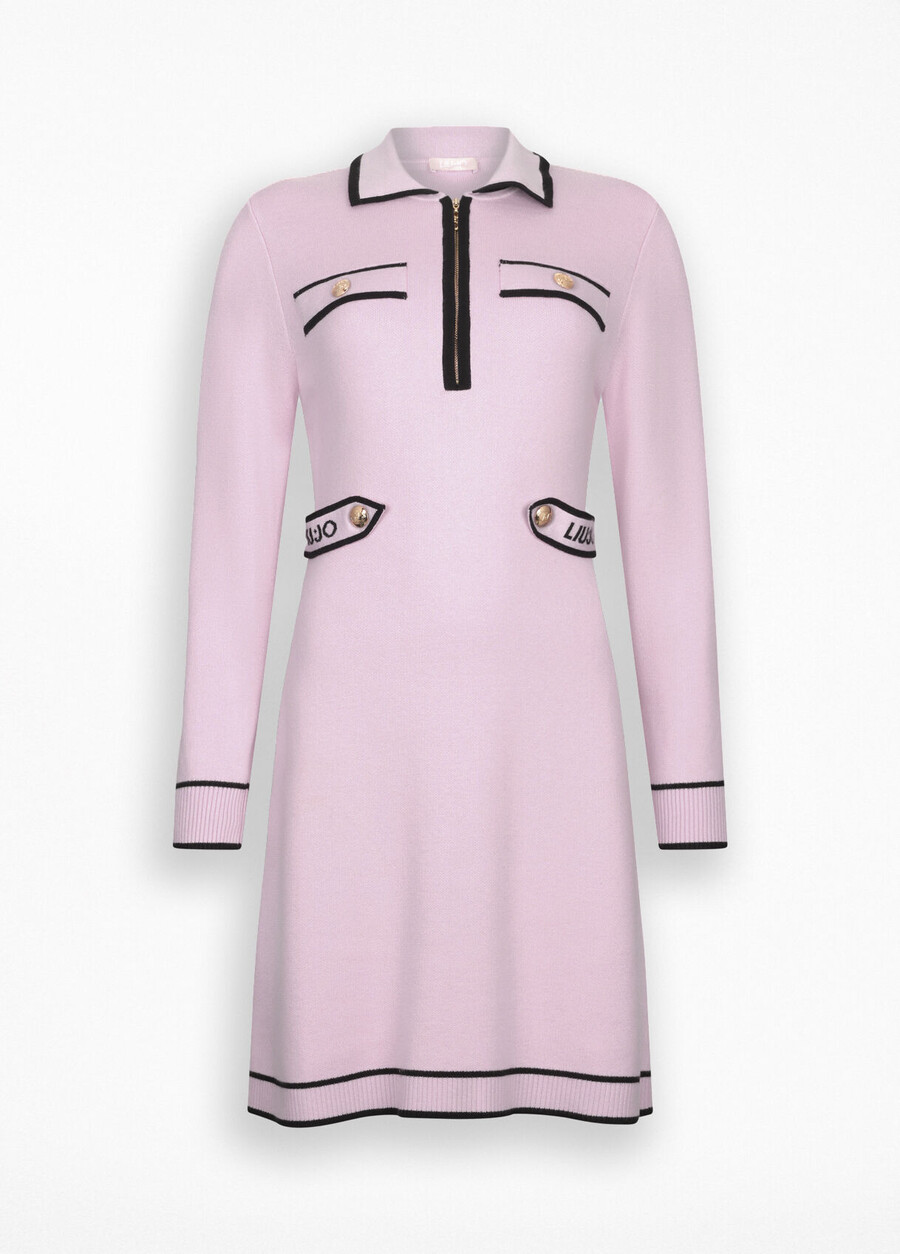 robe en maille mélangée de soie