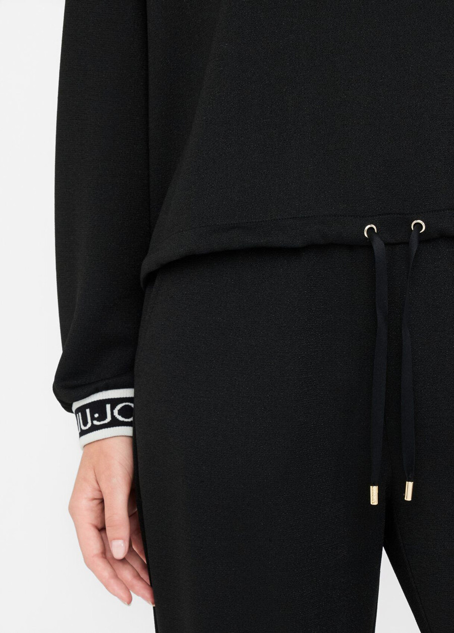 sweat à capuche lurex