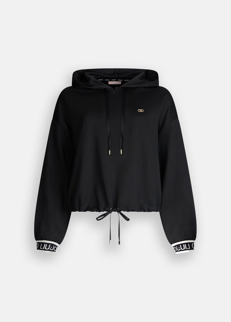 sweat à capuche lurex