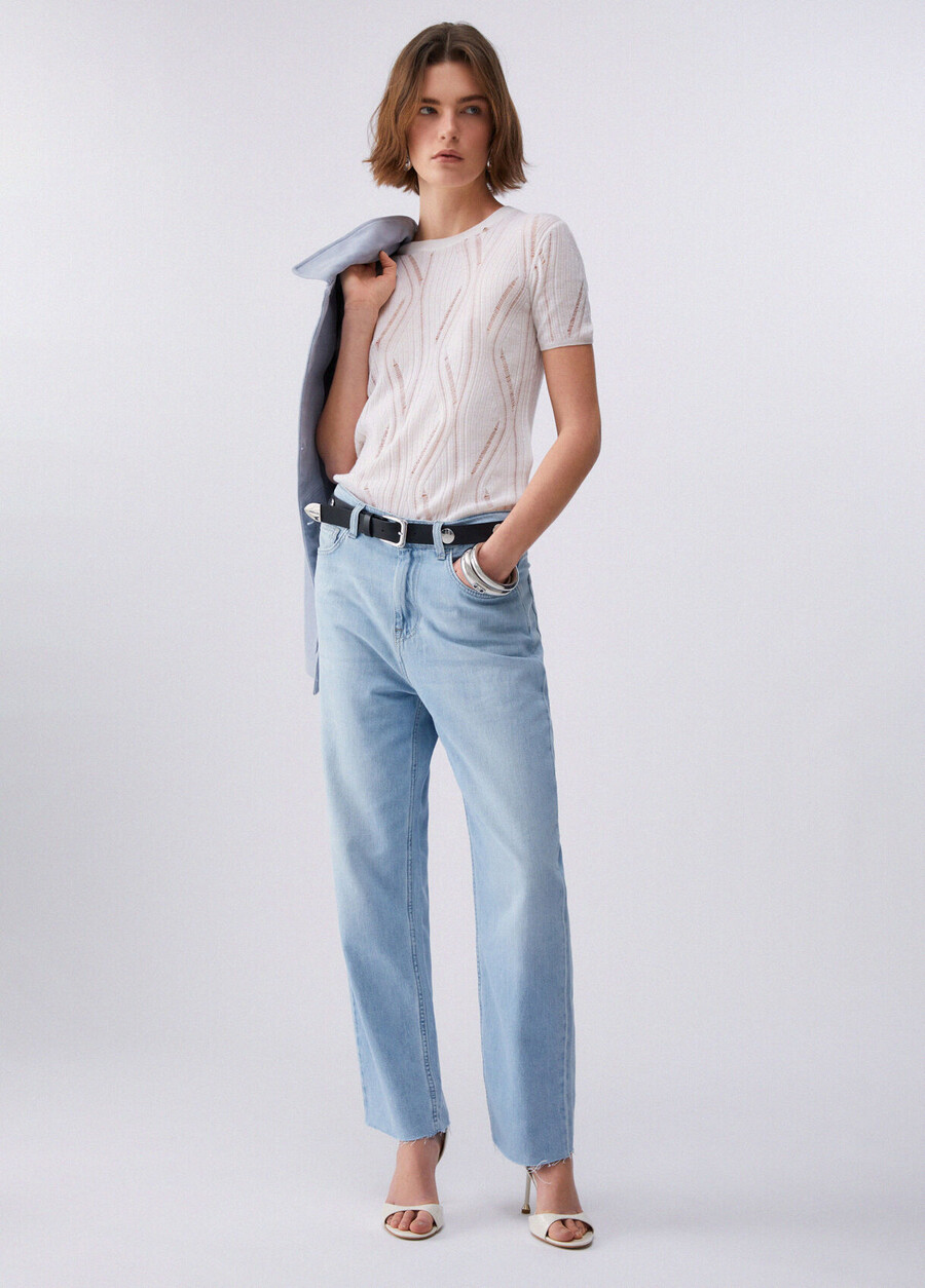 jeans à jambes droites